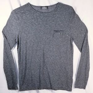 Topman sheer gray longsleeve shirt. Size: XS